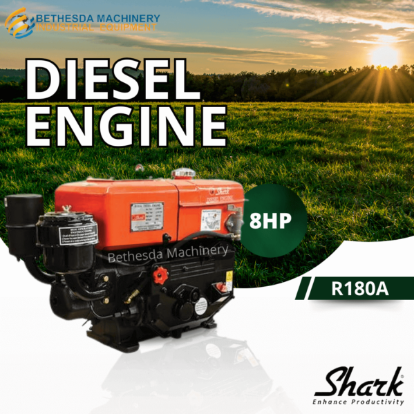 Mesin Diesel Penggerak 8 HP Shark R 180