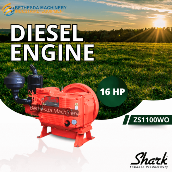 Shark Diesel 16 HP Penggerak Mesin 16 PK ZS 1100 wo