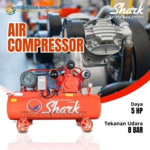 Mesin Kompresor Udara Shark 5 HP Auto Motor LWPM 8005
