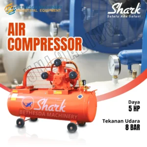 Mesin Kompresor udara 5 HP Unloading Shark LWU 8005