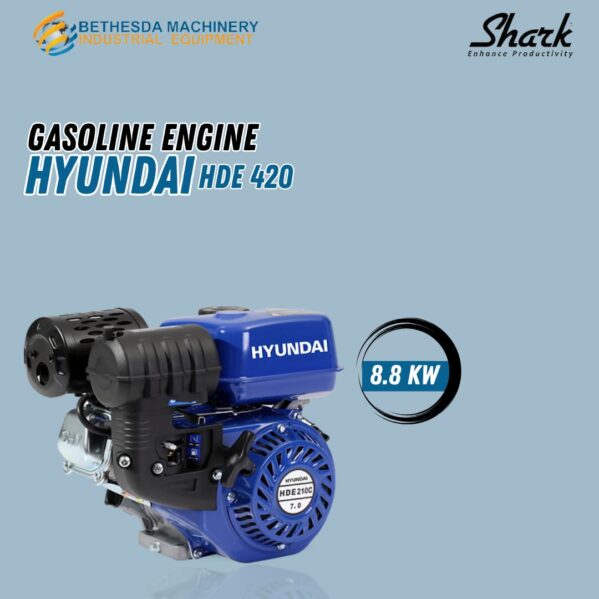 Mesin Penggerak Bensin 15 HP Hyundai Engine HDE 420