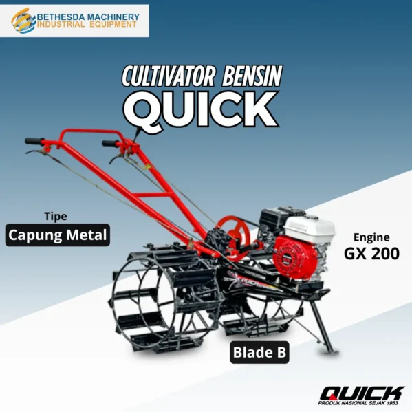 Cultivator Quick Capung Metal 6.5 HP