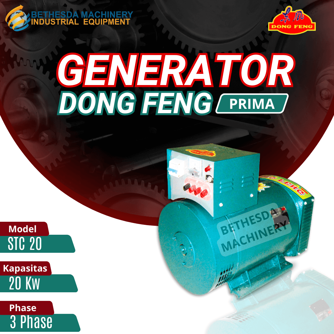 Mesin Dongfeng Generator STC20 Prima 20000 3 Phase - Distributor Mesin ...